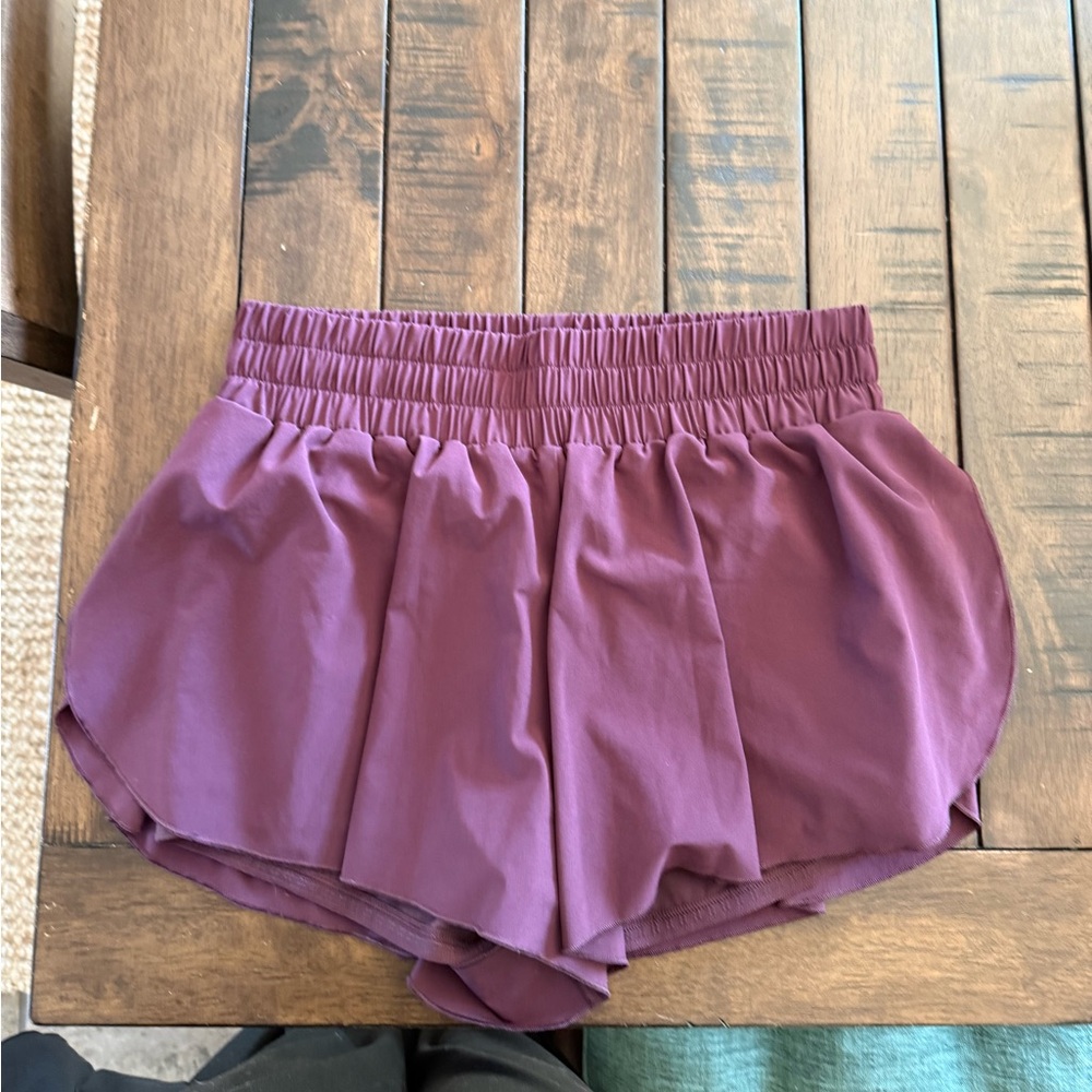 CRZ YOGA Women's Athletic Shorts in Plum